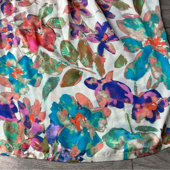 Clements Ribeiro  Floral Print Beaded Tank Top - Picture 8 of 16